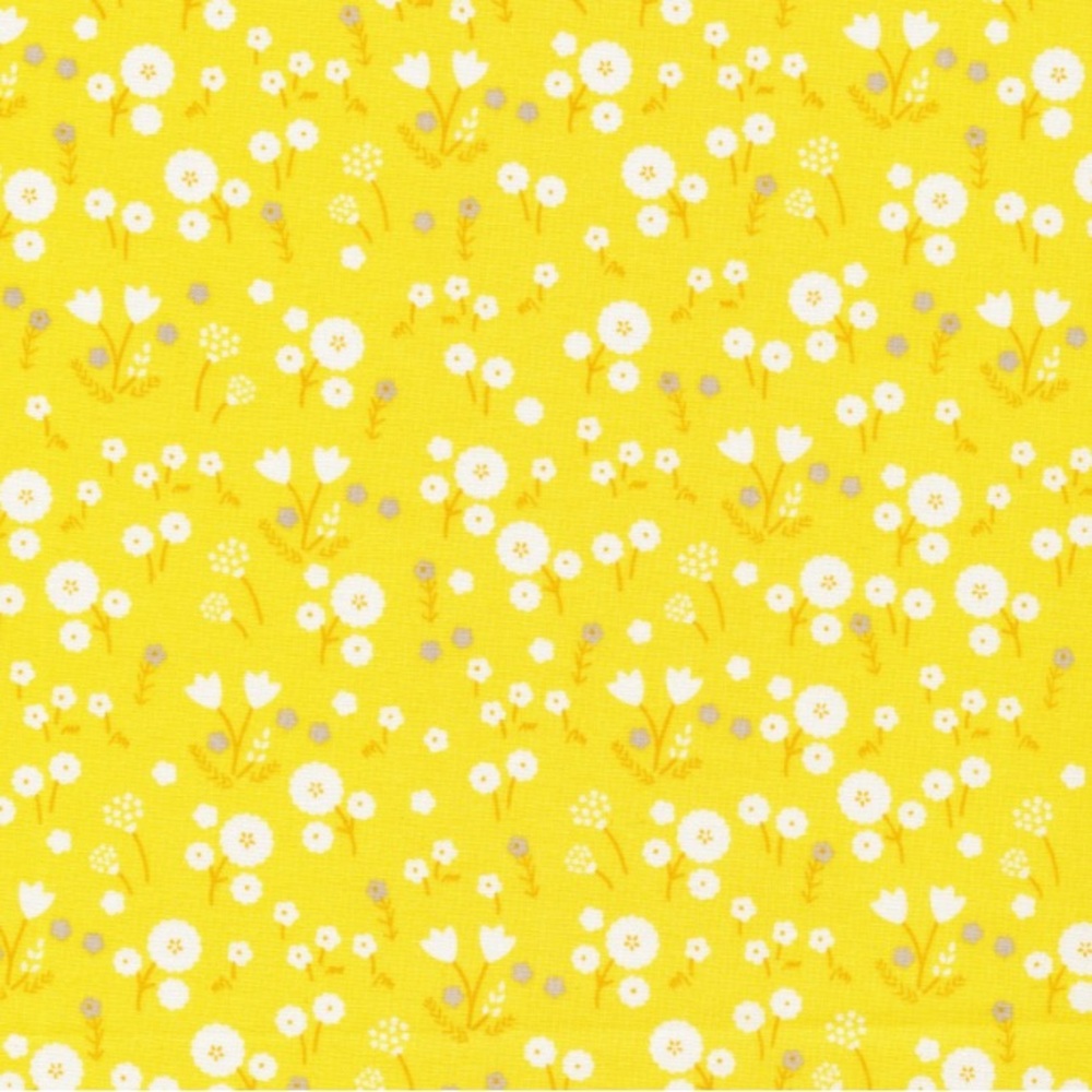 Cloud 9 Organic Cotton Stay Gold Marigold Pollen Yellow Fabric One Yard